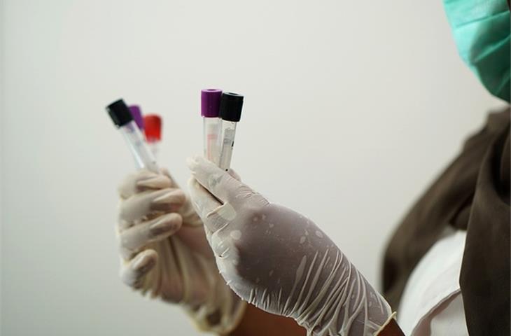 Medical centrifuge calibration test device